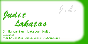 judit lakatos business card